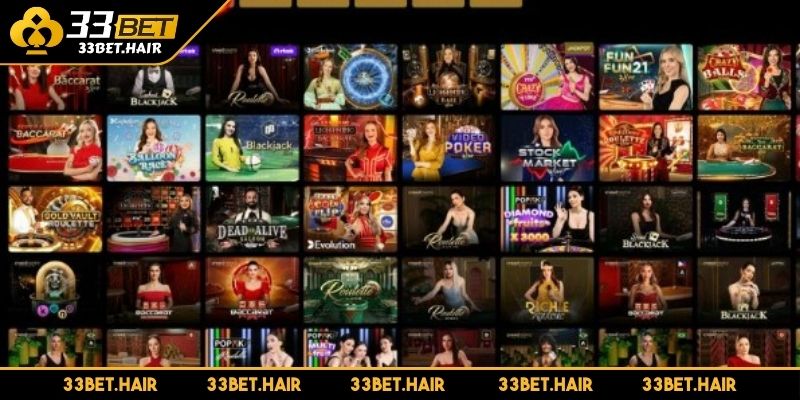 Sảnh Casino hấp dẫn, chuyên nghiệp