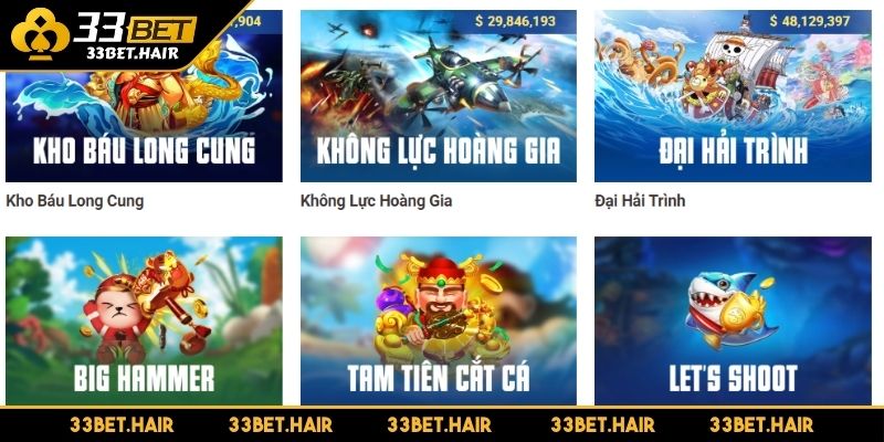 Giới thiệu sảnh Bắn Cá 33BET