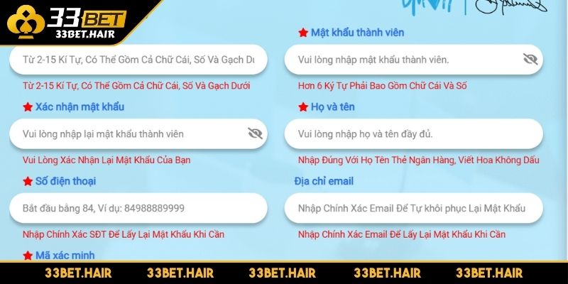Điều kiện cần nắm rõ khi đăng nhập 33BET tránh gặp sự cố