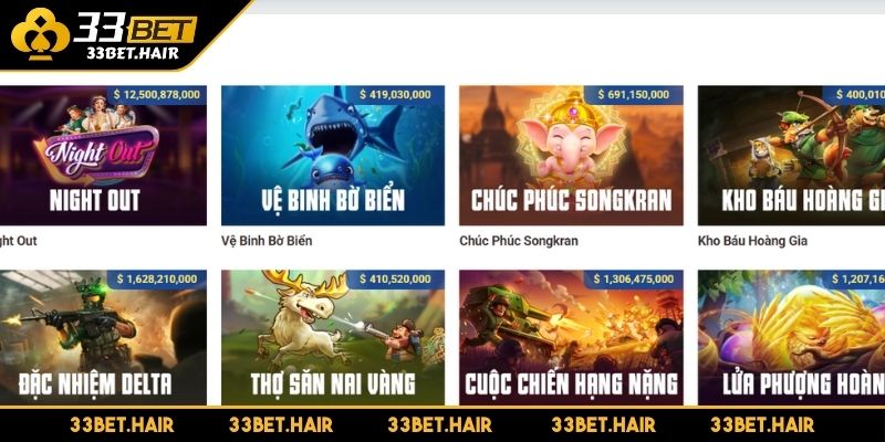 Khái quát sảnh Nổ Hũ 33BET