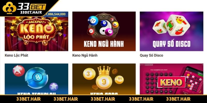 Khám phá sảnh Xổ Số 33BET